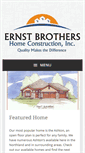 Mobile Screenshot of ernstbrothershomes.com