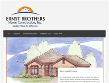 Tablet Screenshot of ernstbrothershomes.com